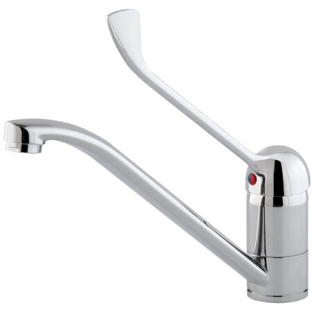 Single lever sink mixer Medi chrome swivel spout