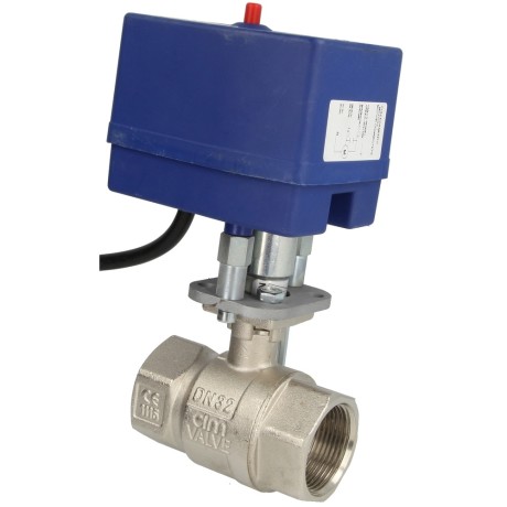 Motor ball valve, electr. controlled 1 1/4", 230 V- 7 Nm, 90°, IT x IT