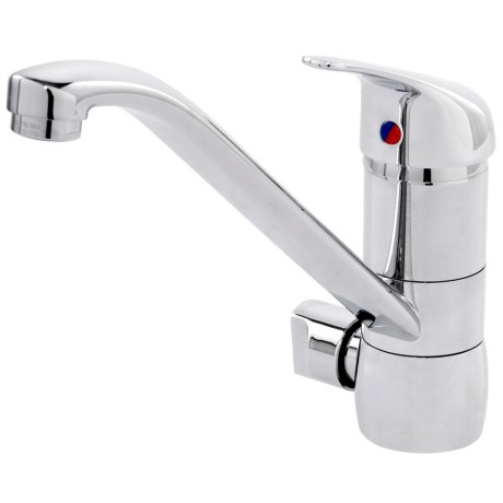 Single lever sink mixer "Cento" LOW PRESSURE, chrome - with connection