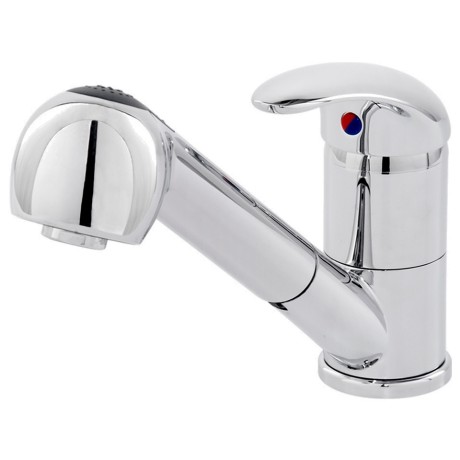 Single lever sink mixer "Cento" chrome- with extractable shower head