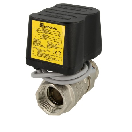 Motor ball valve, DN 32-1¼", 230 V 10 Nm, 90°/60 sec, IT x ET screw joint