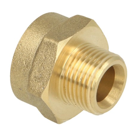 Reducing extension IT/ET 1/2" x 3/8" with hexagon brass bright