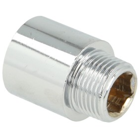 Tap extension 3/8" x 20 mm chrome-plated brass