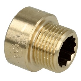 Tap extension 3/8&quot; x 15 mm bright brass