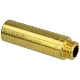 Tap extension 1/2" x 80 mm bright brass