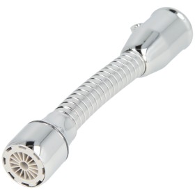 Hose with soft jet spout (LP) with clamp, chrome-pated...