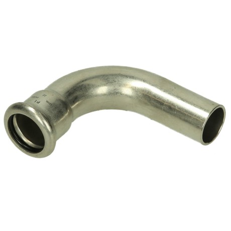 Stainless steel press fitting bend 90° 22 mm F/M with M-contour