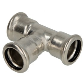 Stainless steel press fitting T-piece 18 mm F/F/F with...