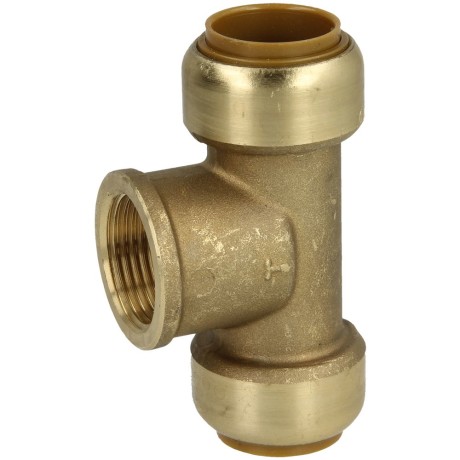 Tectite push-fitting T-piece with outlet 22 mm x 3/4" IT