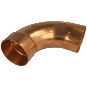 Lötfitting Kupfer Bogen 90 Grad 89 mm I/A