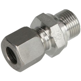 Stainless steel male stud coupling G3/8" cyl. x 10...