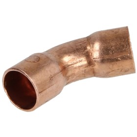 Soldered fitting copper bend 45° 18 mm F/F