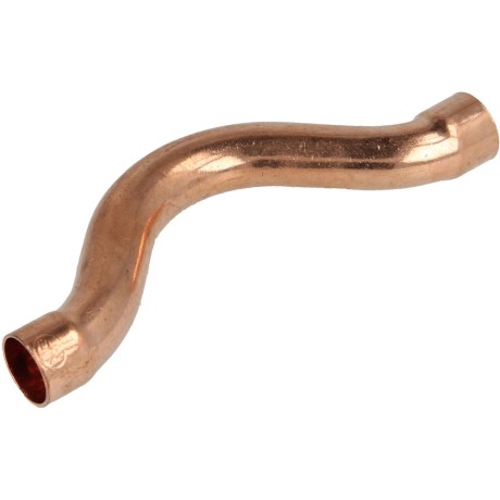Soldered fitting copper crossover 22 mm F/F
