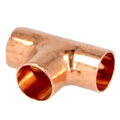 Soldered fitting copper T-piece 16 x 16 x 16 mm