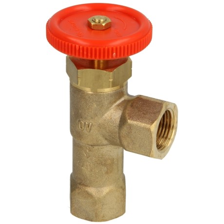 Check valve, double ball, 3/8", with shut-off device, non-return valve