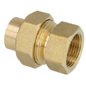 L&ouml;tfitting Rotguss Verschraubung 12 mm x 3/8 Zoll...