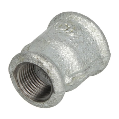Malleable cast iron fitting socket reducing 1" x 1/2" IT/IT