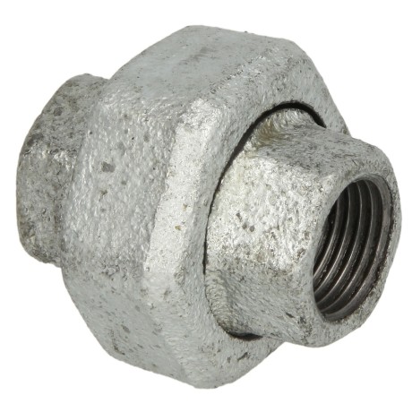 Malleable cast iron fitting union 3/4" IT/IT - taper seat
