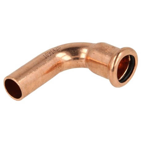 Press fitting copper elbow 90° 18 mm F/M contour M