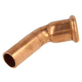 Press fitting copper elbow 45° 12 mm F/M contour M