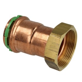 Press fitting copper half fitting 15 x 3/4 mm IT contour V