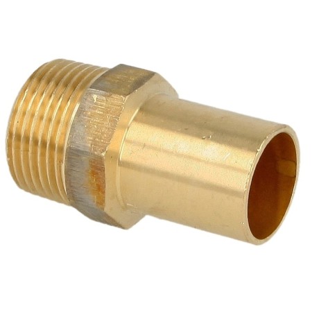 Press fitting gunmetal plug-in reducer 12 mm x 1/2" ET contour V