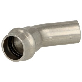 Stainless steel press fitting elbow 45° 15 mm F/M...