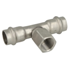 Stainl. steel press fitting T-piece outlet,18 mm...