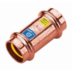 Gas press fitting copper sleeve 15 mm F/F contour V