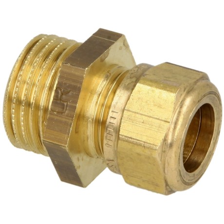 MS compression fitting, straight/ET for pipe-Ø 35 mm x 1 "