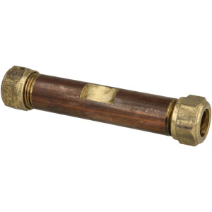 Messing Klemmring-Rohrbr&uuml;cke 100 mm beidseitig...