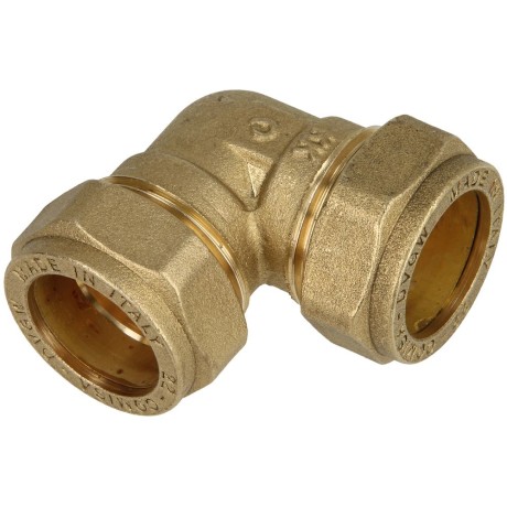 MS compression fitting, elbow both endsfor pipe-Ø 10 mm