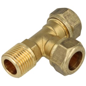 MS compression fitting T-piece/ET for pipe-Ø 15 x...
