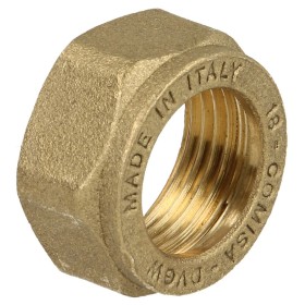 Brass nut for clamp ring for pipe-Ø 12 mm