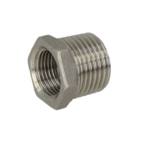 Stainless steel screw fitting bush reducing 3/4 x 1/4 ET/IT