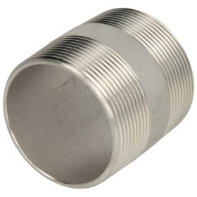 Stainless steel double pipe nipple 40mm 2" ET,...