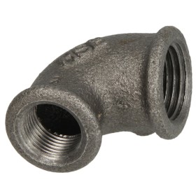 Malleable cast iron black elbow 90° reducing...