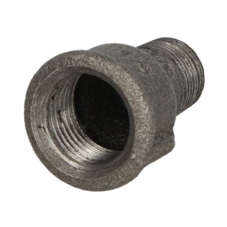 Malleable cast iron black socket reducing 1 1/2 x 1 IT/ET