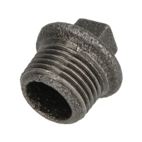 Malleable cast iron black plug 3/8&quot; ET
