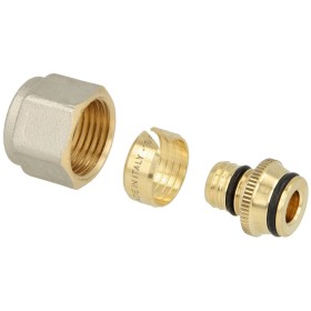Compression fitting brass 16 x 2 mm x 1&quot; for...