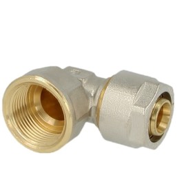Compression fitting elbow brass 26 x 3 mm x 1&quot; IT