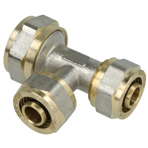 Klemmringverschraubung T-St&uuml;ck Messing 20 x 2 mm x...