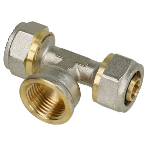 Klemmringverschraubung T-St&uuml;ck Messing 16 x 2 mm x...