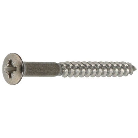 Liko wood screws 6.0 x 70 mm (PU 200) recessed, chrome-plated brass, DIN 7995