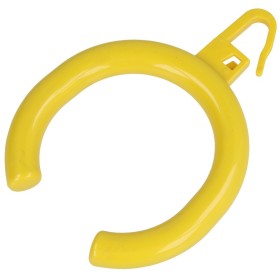 Nylon line curtain rings open, yellow