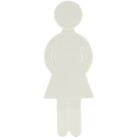 Normbau Nylon-Line-pictogram dames, wit