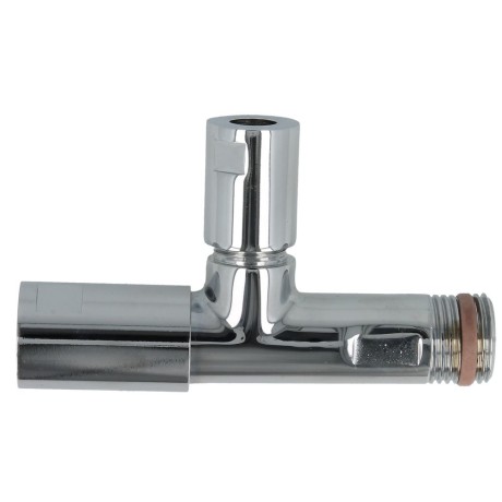 Design angle valve classic-line 1/2" self-sealing, chrome, CF + rosette