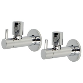 Design angle valve 1/2" - double pack chrome, with...