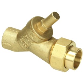 Non-return valve, inclined seat with solder joint DN 18