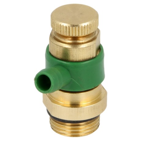 Drain valve with O-ring, 3/8" brass, for valves up to 2"